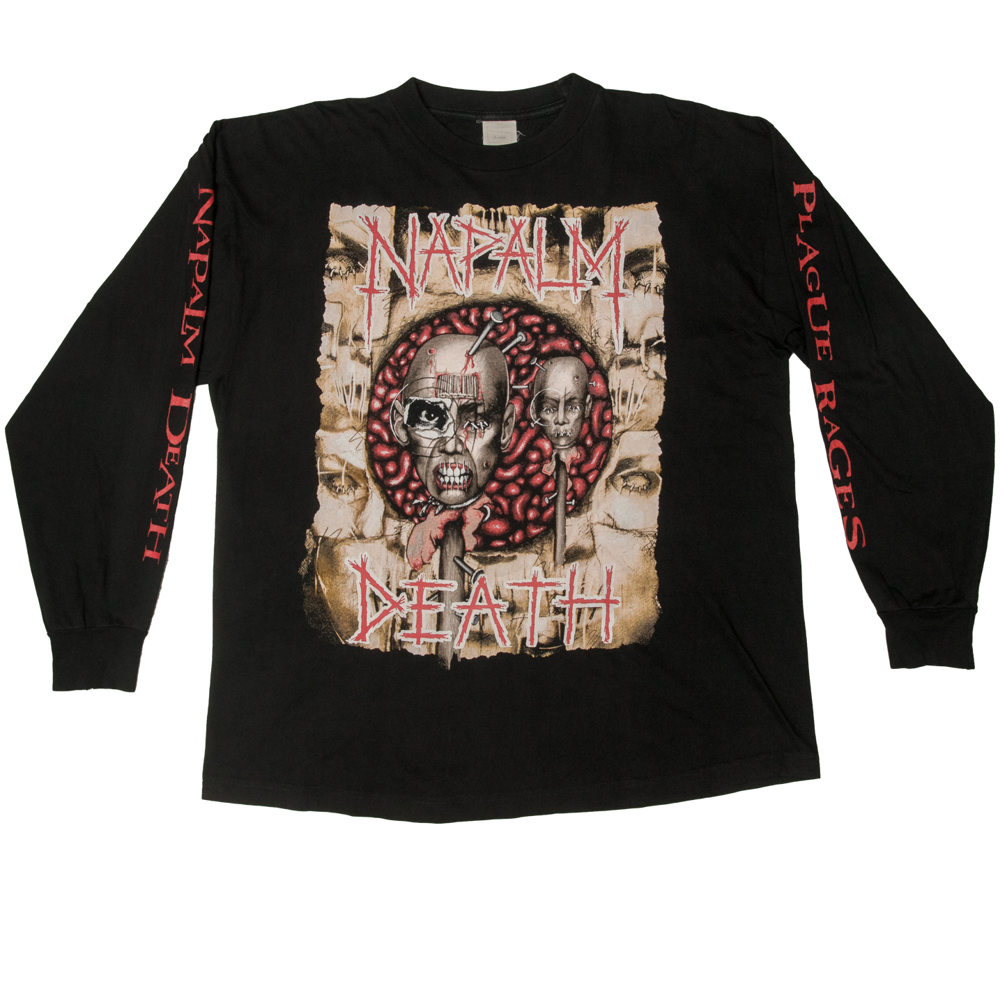 Vintage Napalm Death - Plague Rages paita 90-luvulta (L)