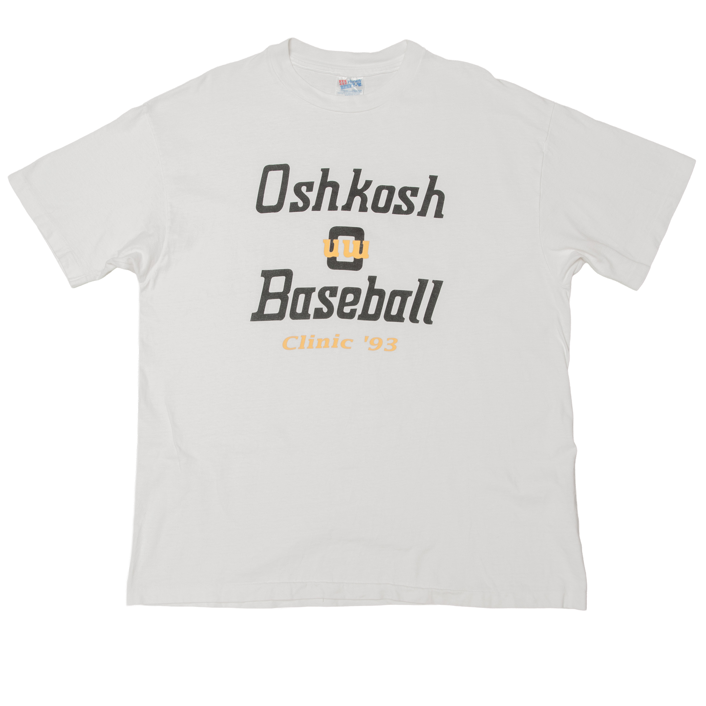 Vintage Oshkosh Baseball Clinic ´93 t-paita 90-luvulta (L)