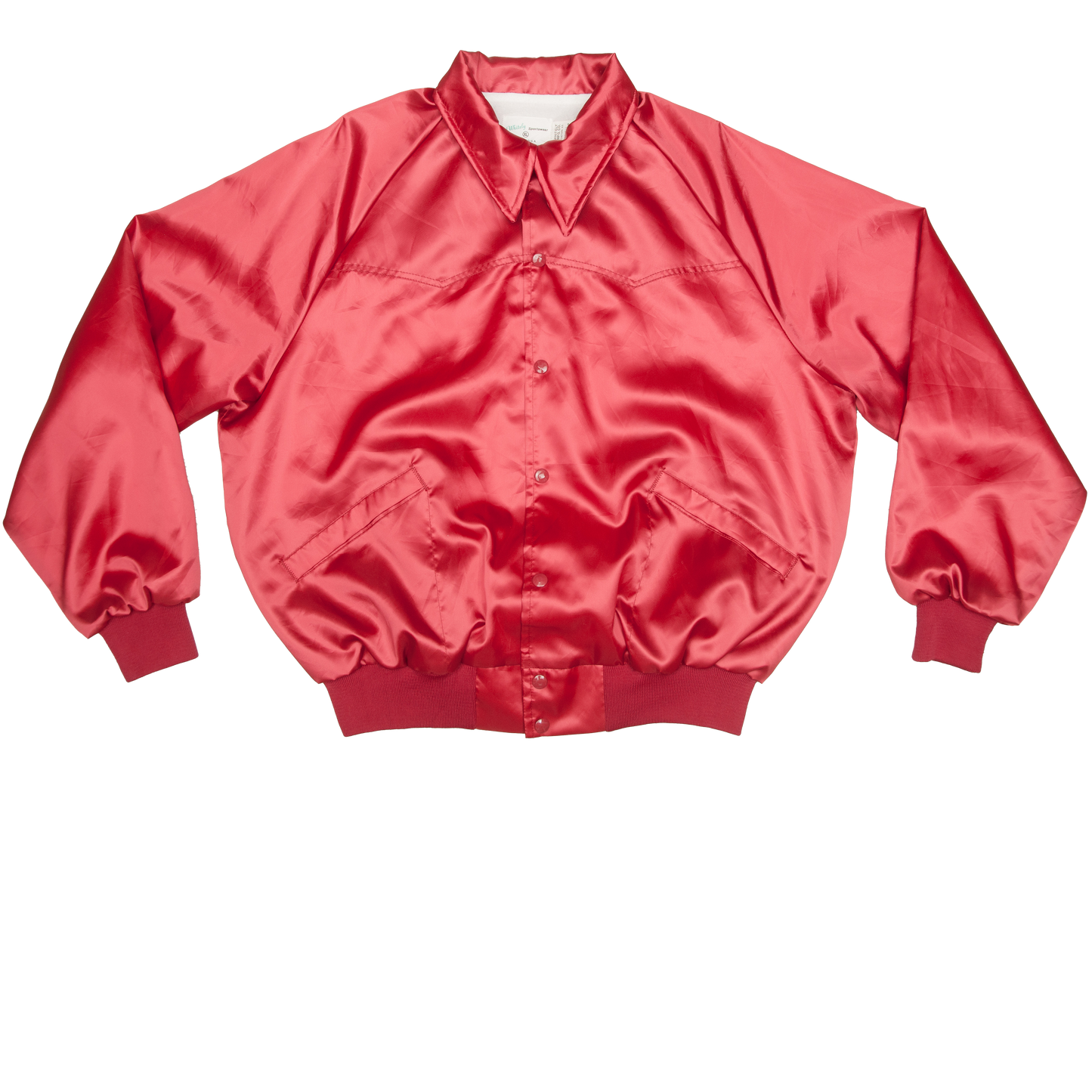 Vintage Whitely Sportswear x Four State Stockyards satiinitakki 80-luvulta (XL)