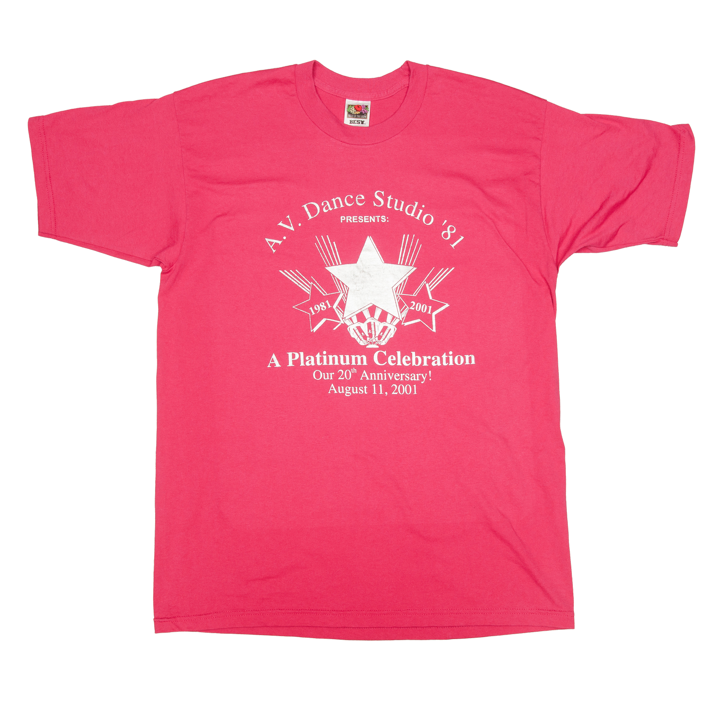 Vintage Y2K A.V. Dance Studio ´81 t-paita (M)