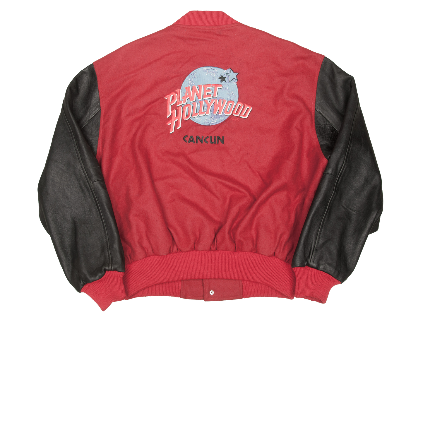Vintage Y2K Planet Hollywood Cancun varsitytakki (XL)