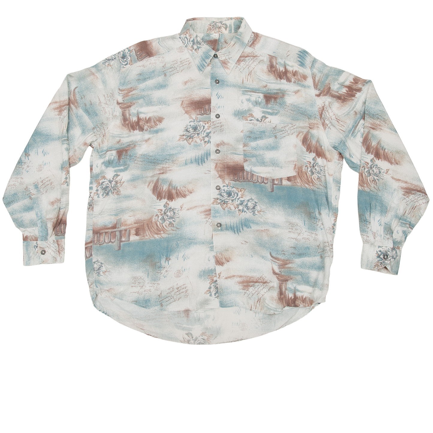 Vintage viskoosipaita 90-luvulta (XL)