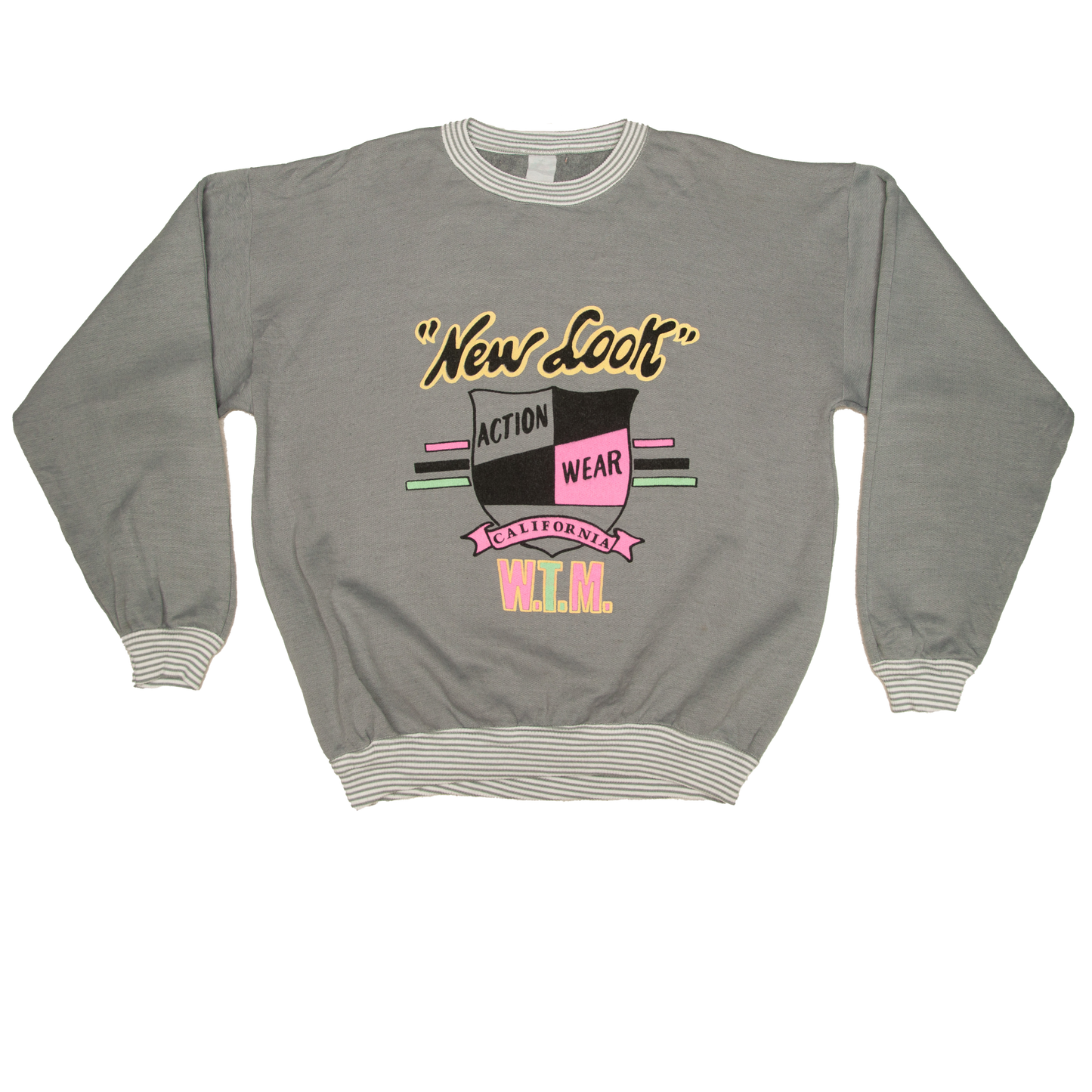 Vintage Action Wear collegepaita 80-luvulta (L)