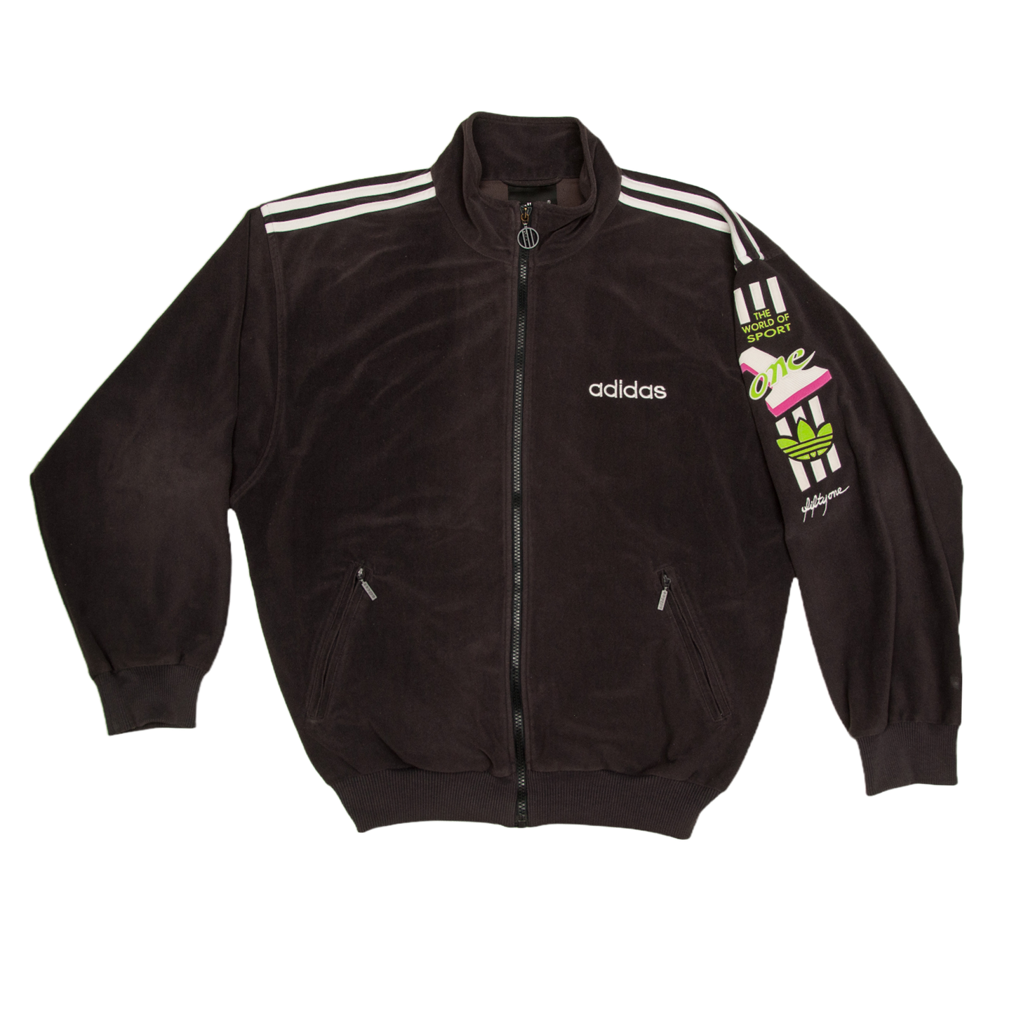 Vintage Adidas Fiftyone velourtakki 90-luvulta (M)