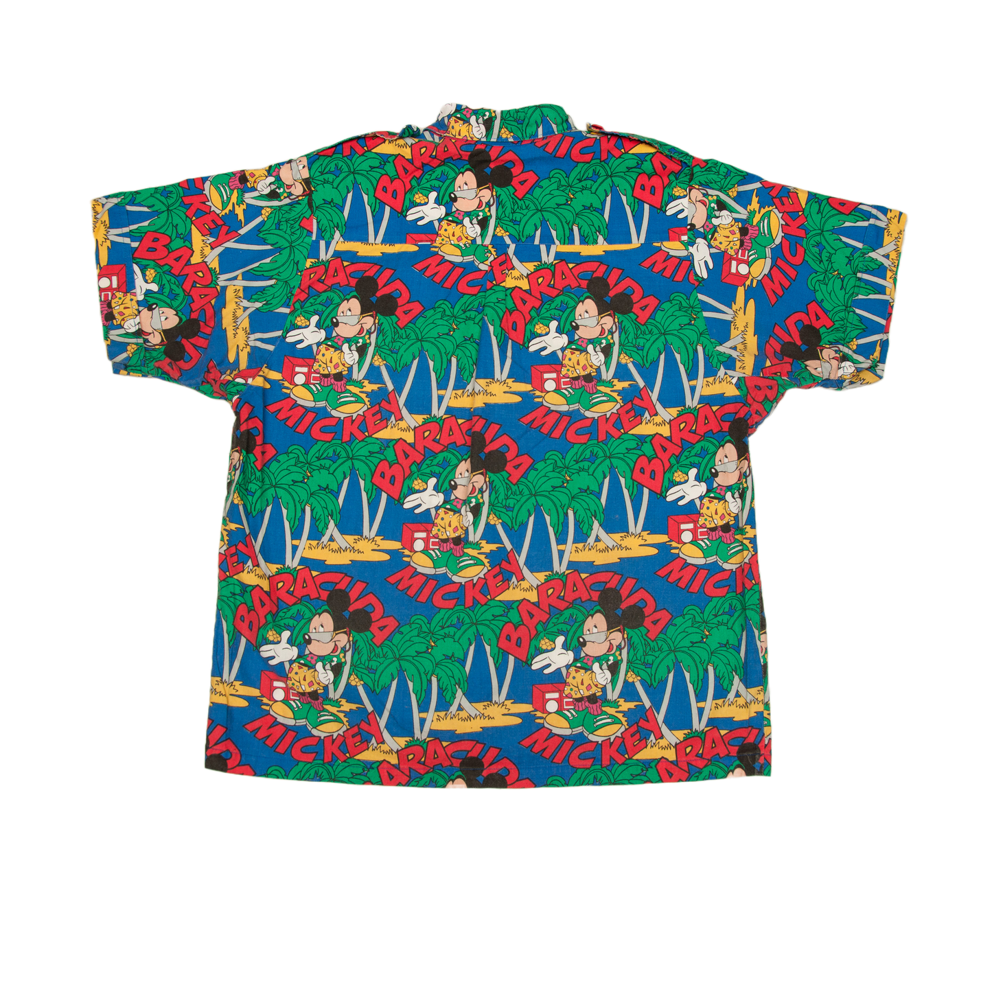 Vintage Disney Baracuda Mickey kesäpaita 80-luvulta (S)