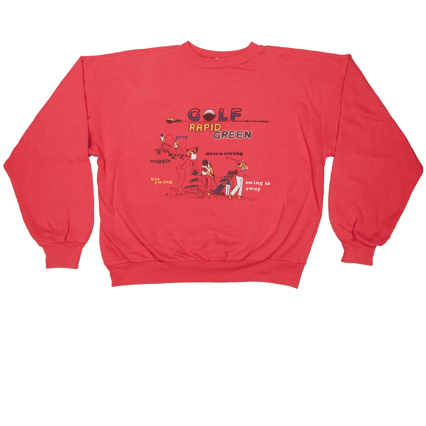 Vintage Golf Rapid Green collegepaita 80-luvulta (L)