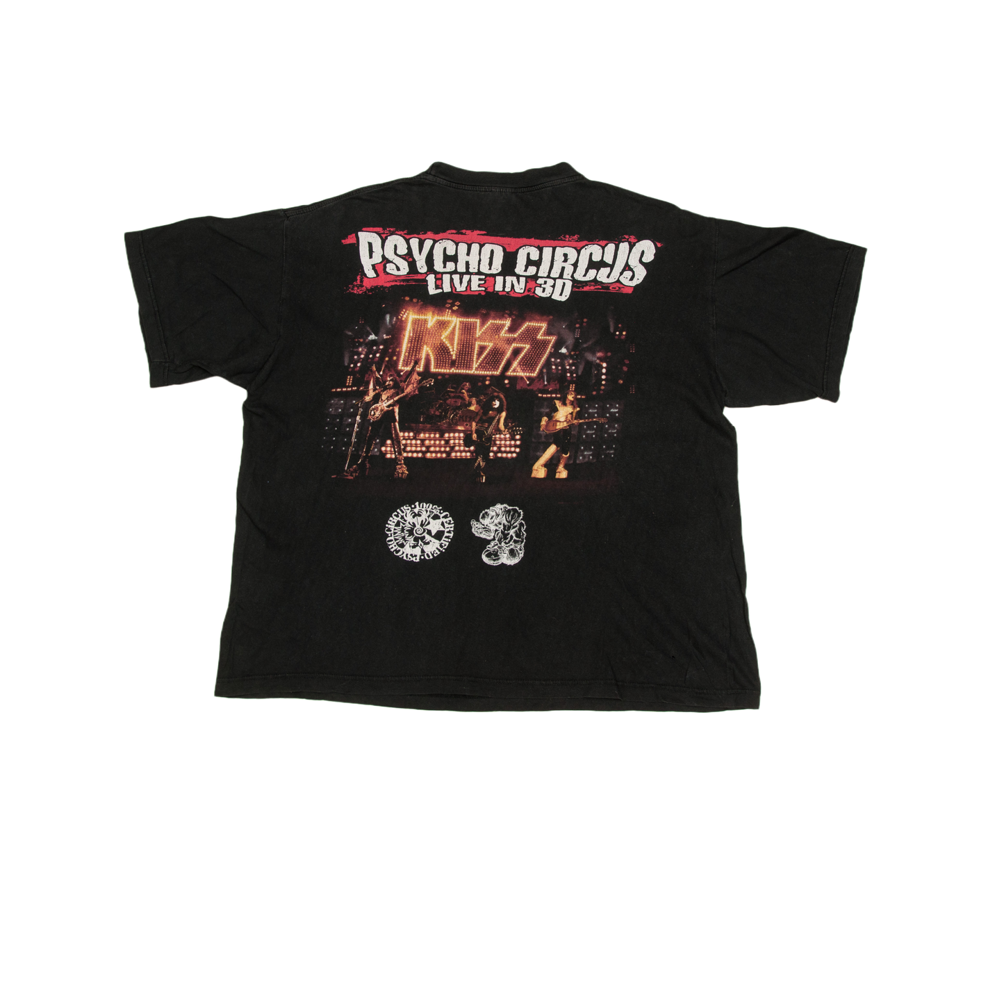 Vintage Kiss Psycho Circus Live in 3D t-paita 90-luvulta (XL)
