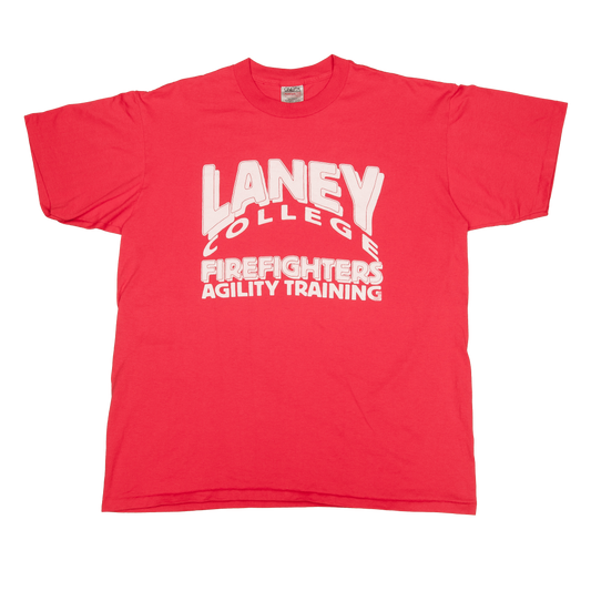Vintage Laney College Firefighters Agility Training t-paita 90-luvulta (L)