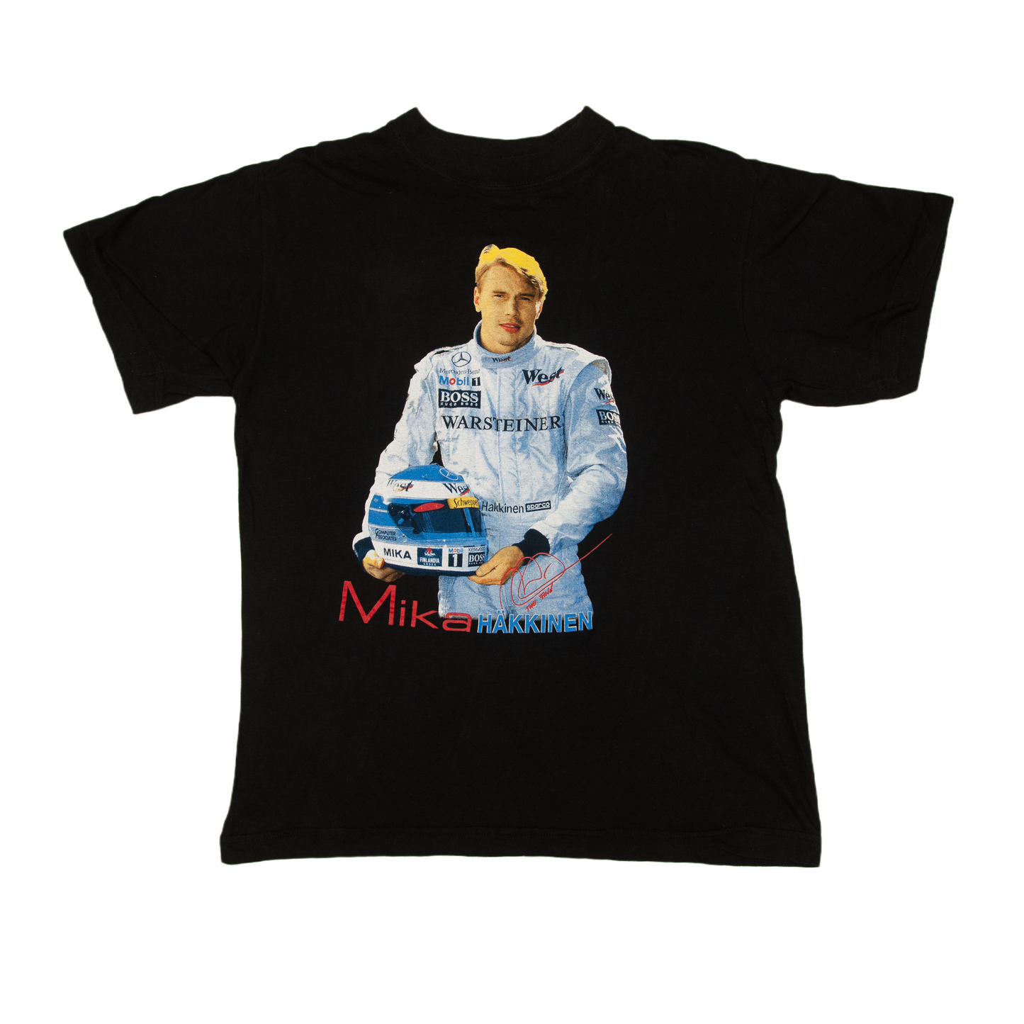 Vintage Mika Häkkinen t-paita 90-luvulta (S)