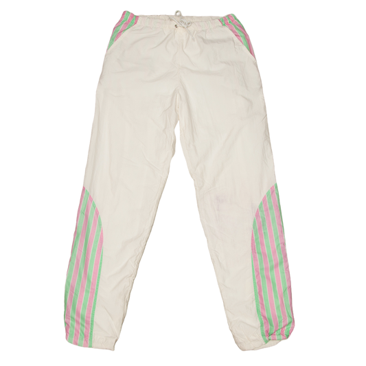 Vintage minttu-vaaleanpunaiset tuulihousut 80-luvulta (S)