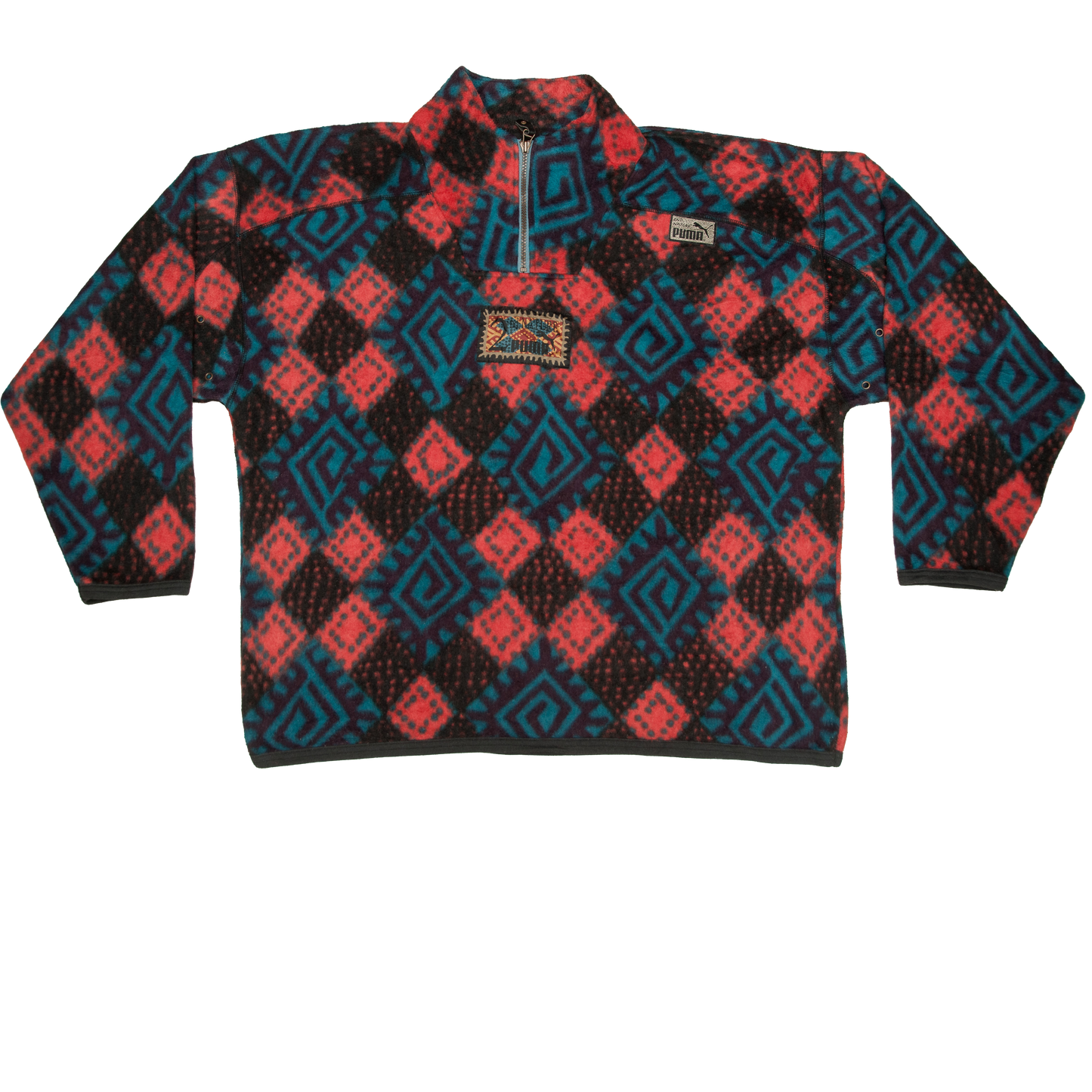 Vintage Puma 2nd Nature 1/4-zip-fleecepaitatakki 90-luvulta (XL)