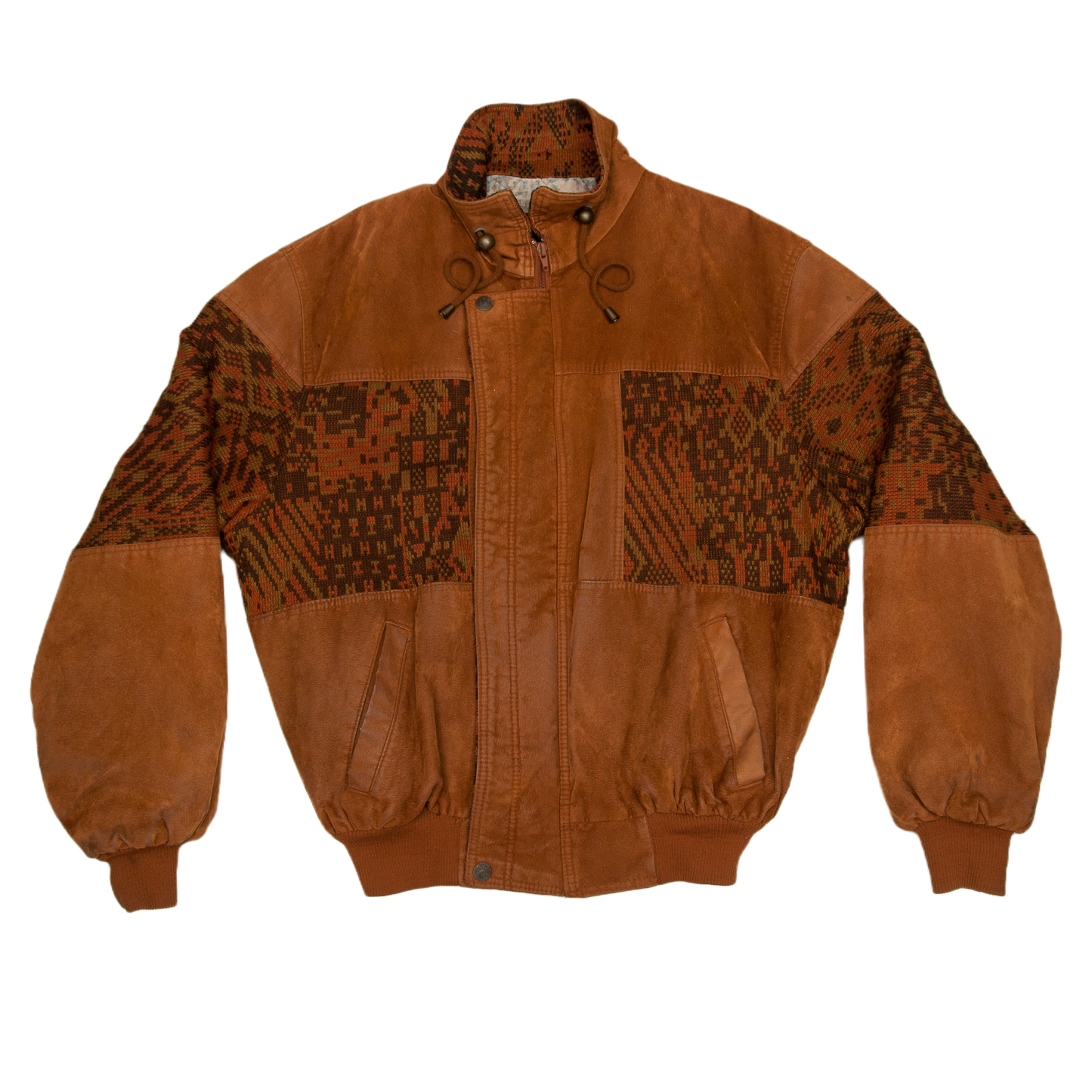 Vintage V tekonahkatakki 90-luvulta (L)
