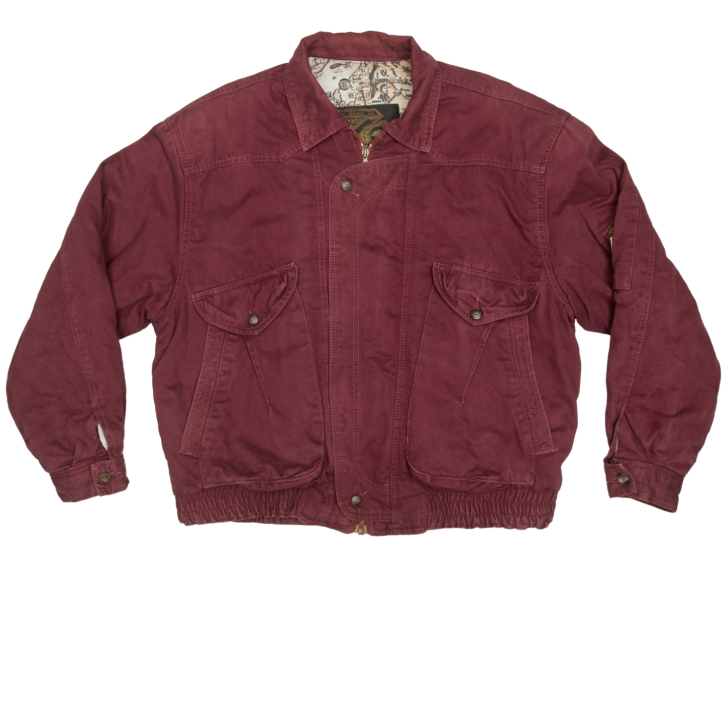 Vintage ZIP toppatakki 80-luvulta (M)