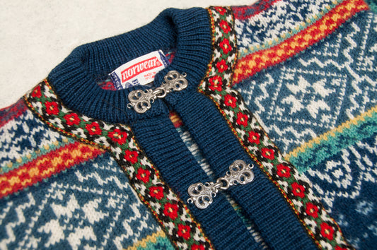 Vintage islantilainen Norwear villatakki (XS)