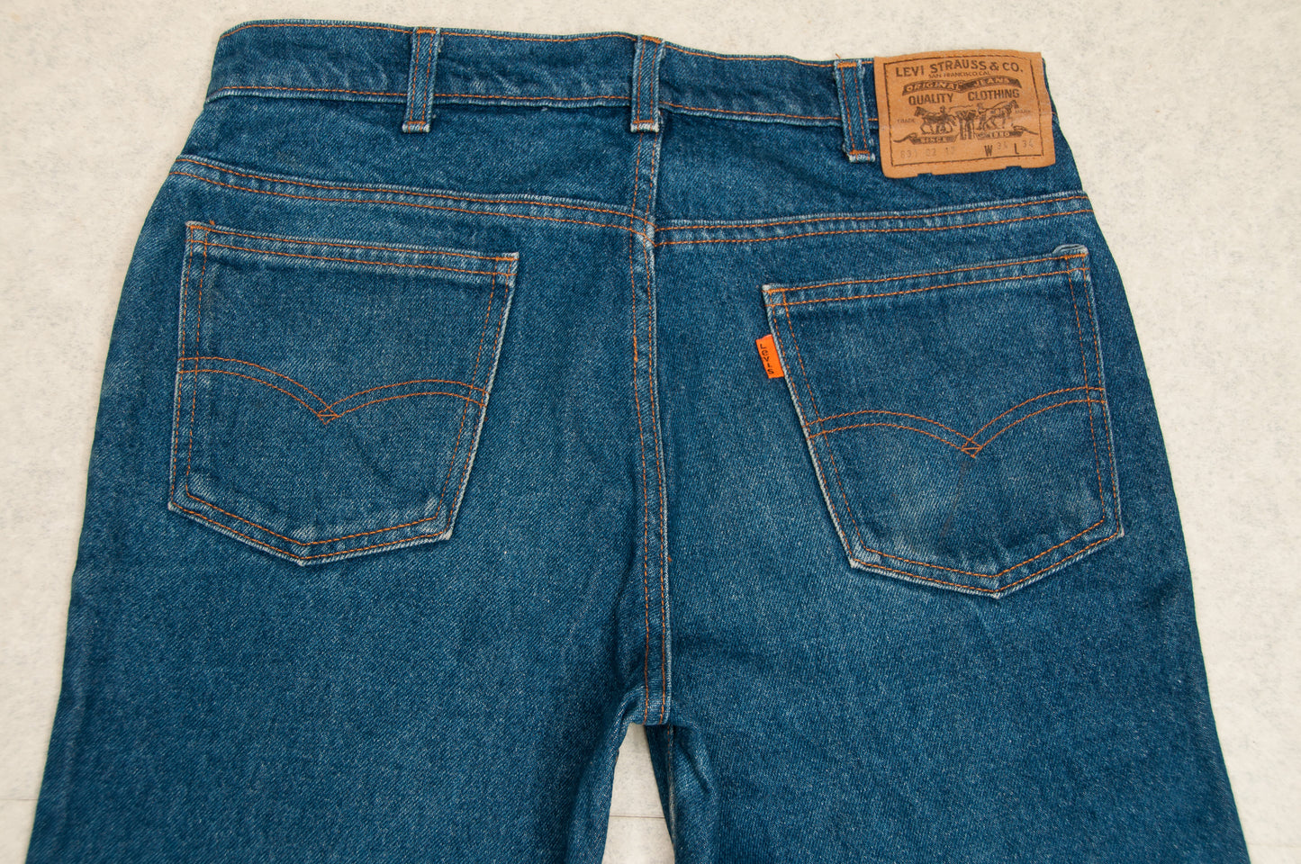 Vintage Levi's 631 02 17 Orange Tab farkut 80-luvulta (33x32)