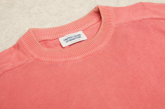 Vintage United Colors of Benetton puuvillaneule 80-luvulta (L)