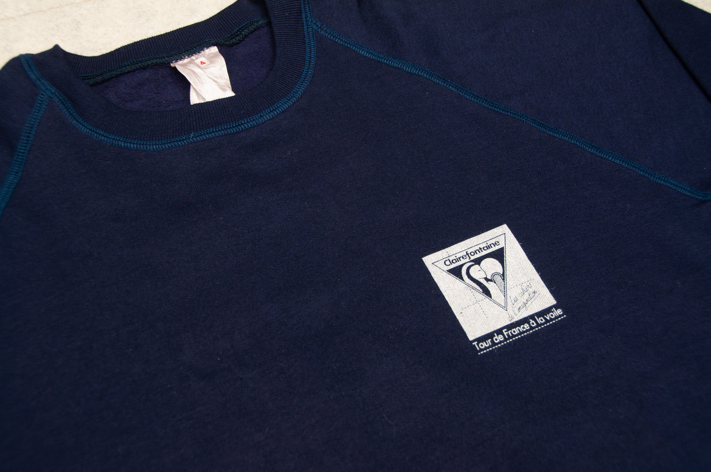 Vintage Clairefontaine collegepaita 70-luvulta (M)