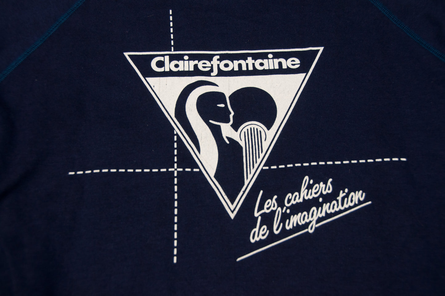 Vintage Clairefontaine collegepaita 70-luvulta (M)