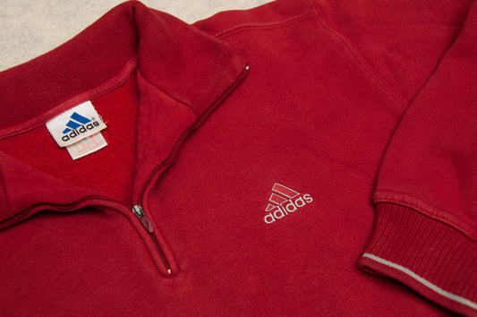 Vintage Y2K Adidas 1/3-zip-paita (L)