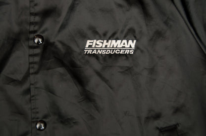 Vintage Auburn Sportswear x Fishman Transducers satiinitakki 80-luvulta (L)