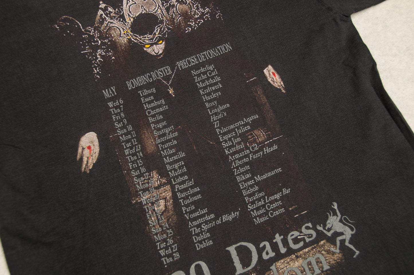 Vintage Cradle of Filth Chapter V – Tourturing Europe t-paita (M)