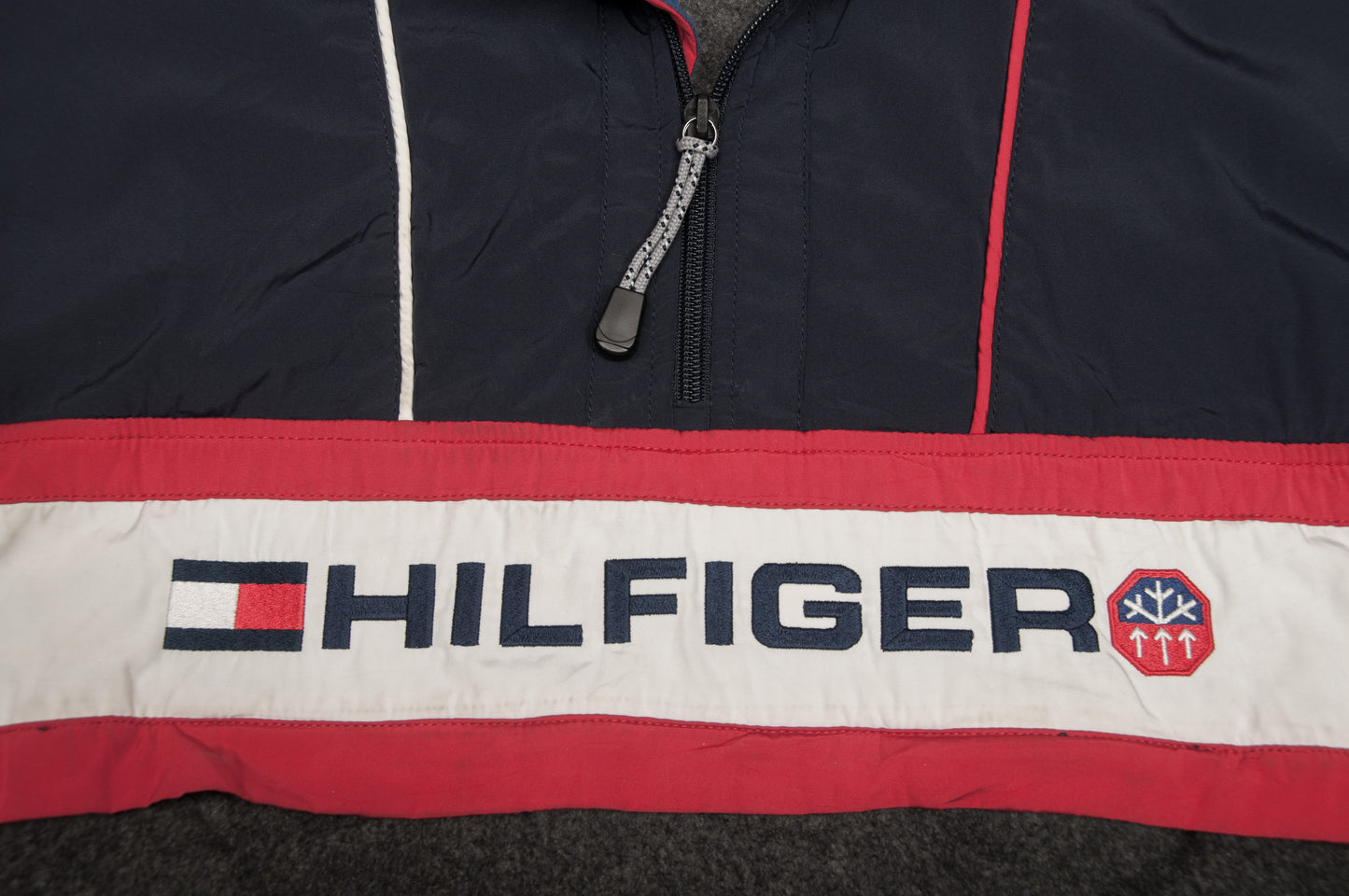 Vintage Y2K Tommy Hilfiger Cold Stop fleecepaitatakki (XXL)