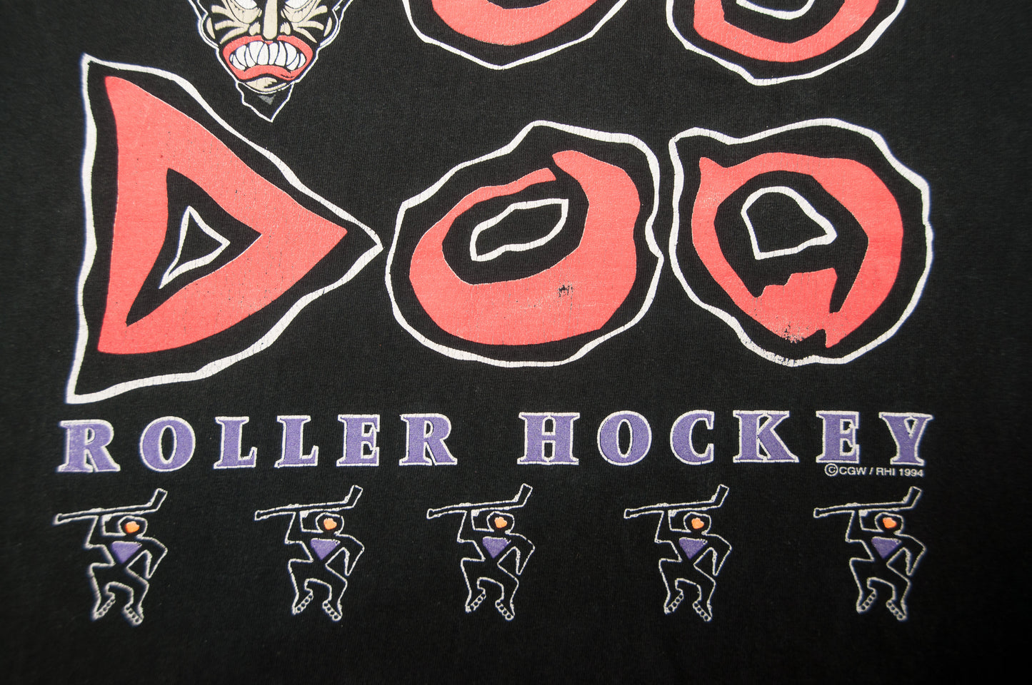 Vintage Vancouver Voodoo Roller Hockey t-paita 90-luvulta (M)