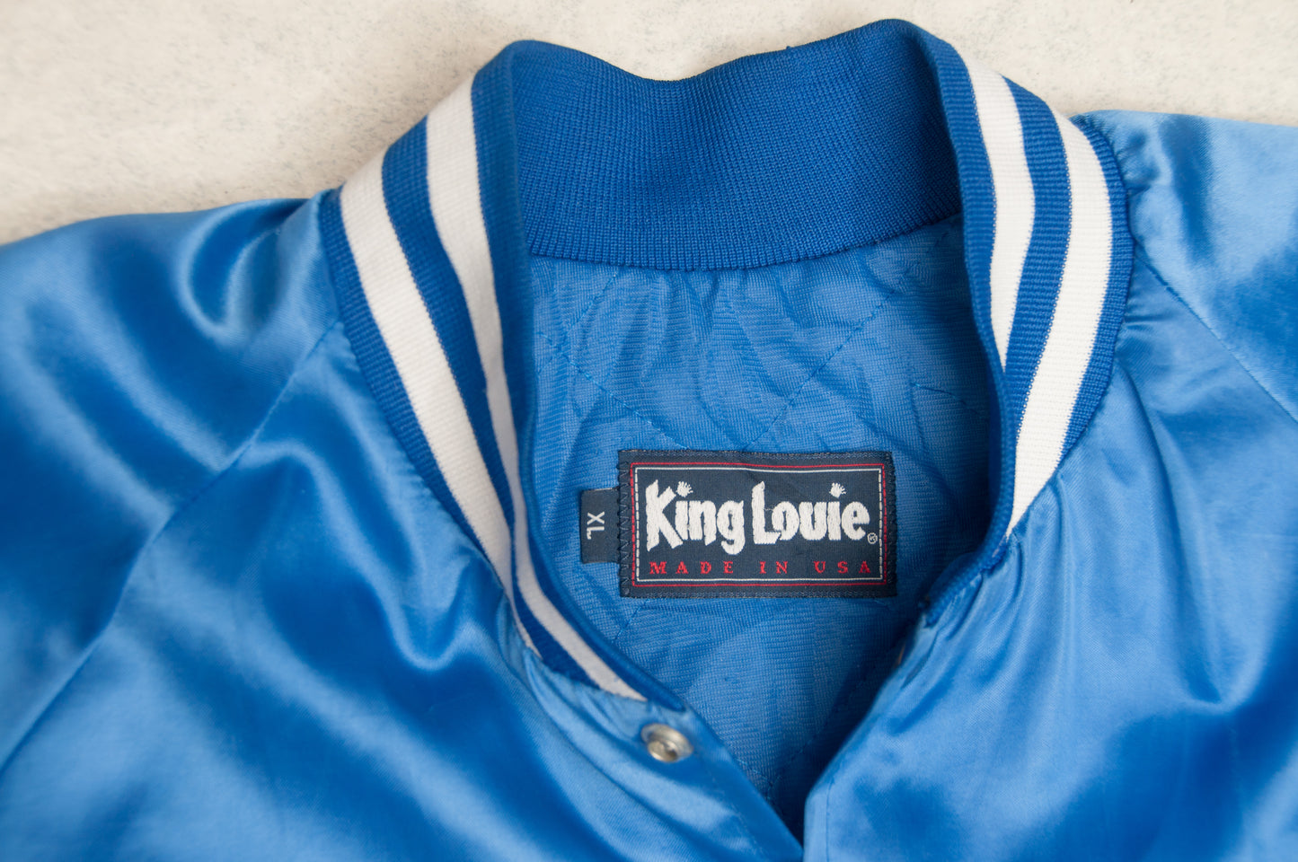 Vintage King Louie x Siemens satiinitakki 80-luvulta (XL)