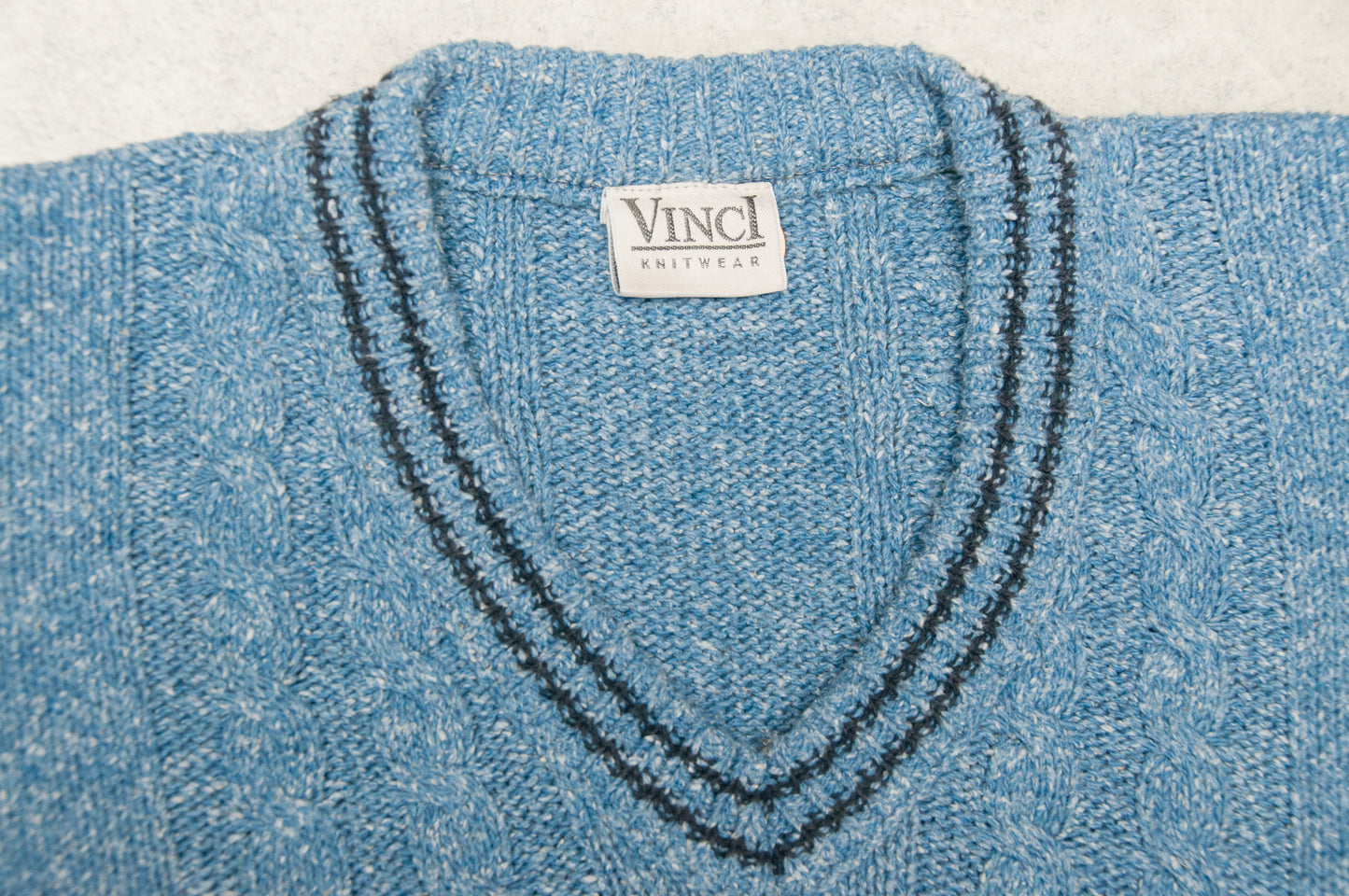 Vintage Vinci Knitwear neulepaita 80-luvulta (L)