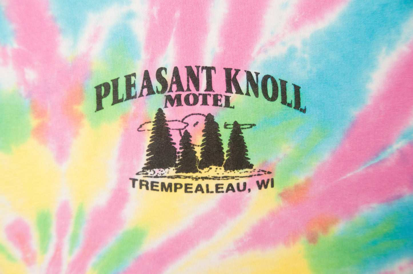 Vintage Eye Dye x Pleasant Knoll Motel t-paita 90-luvulta (XL)