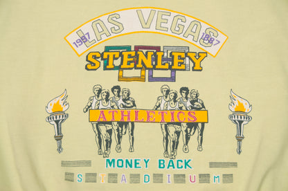 Vintage Las Vegas Stenley Athletics collegepaita 90-luvulta (L)