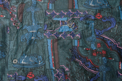 Vintage Hey Man silkkipaita 80-luvulta (XL)