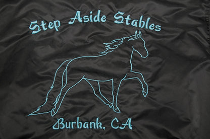 Vintage Y2K Game Sportswear x Step Aside Stables satiinitakki (M)