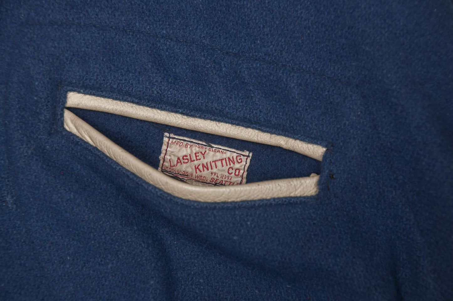 Vintage Lasley Knitting x Valley Conference Co-Champs varsitytakki 60-luvulta (XL)