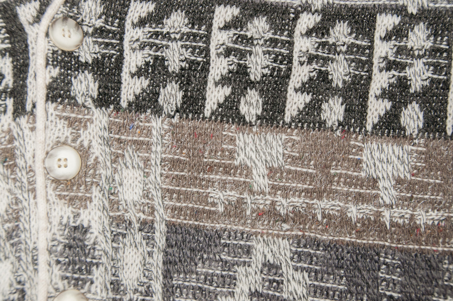 Vintage Van Vaan neuletakki 80-luvulta (L)