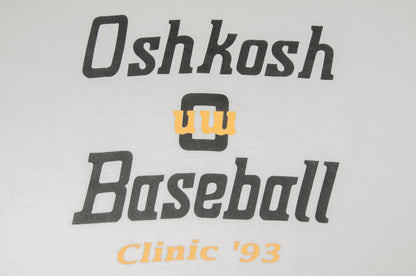 Vintage Oshkosh Baseball Clinic ´93 t-paita 90-luvulta (L)