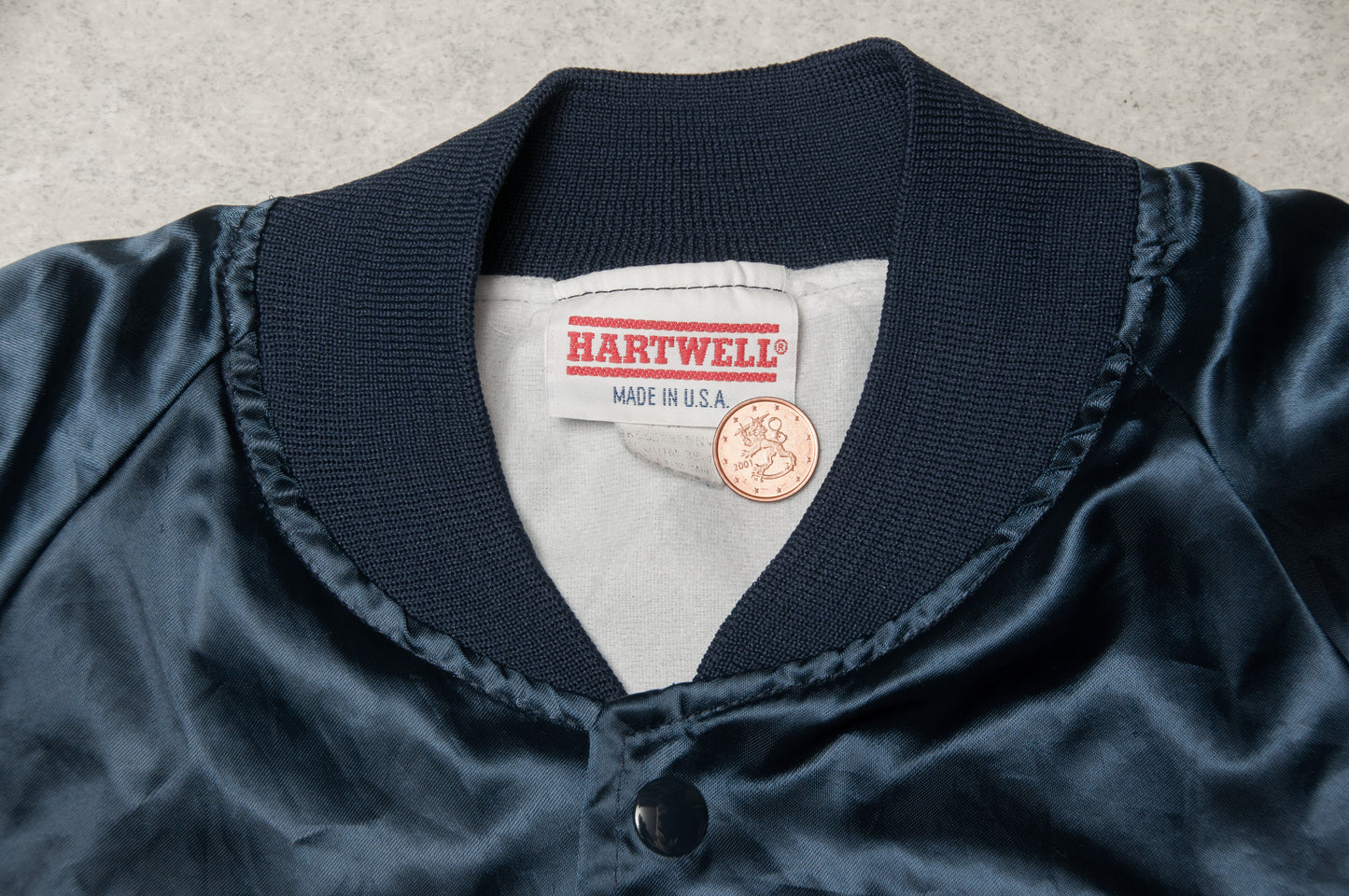 Vintage Hartwell x U.S. Navy Blue Angels satiinitakki 80-luvulta (S)