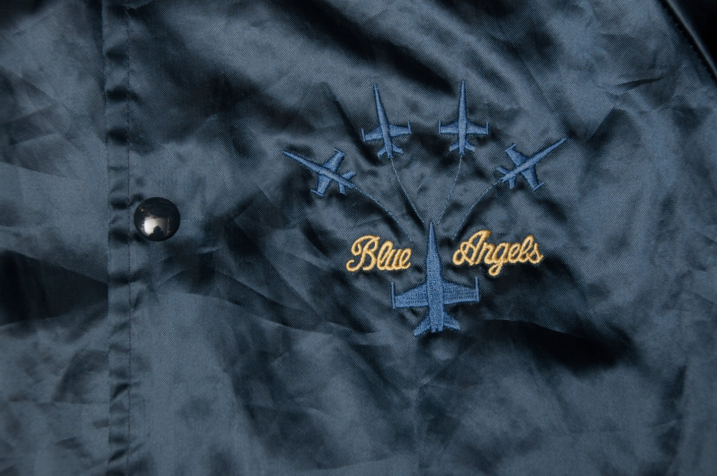 Vintage Hartwell x U.S. Navy Blue Angels satiinitakki 80-luvulta (S)