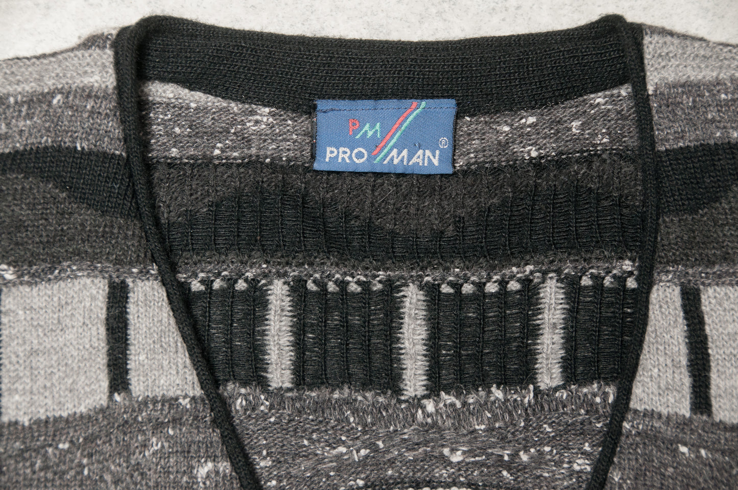 Vintage Pro Man neuletakki 80-luvulta (M)