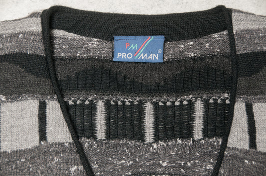 Vintage Pro Man neuletakki 80-luvulta (M)