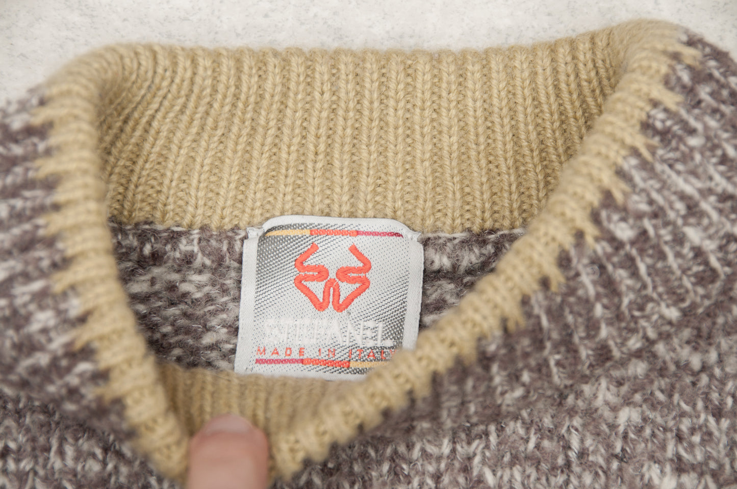 Vintage Stefanel villapaita 80-luvulta (M)