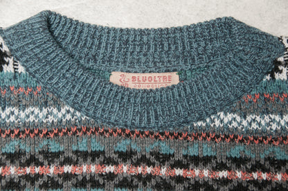 Vintage Bluoltre villaneule 90-luvulta (L)