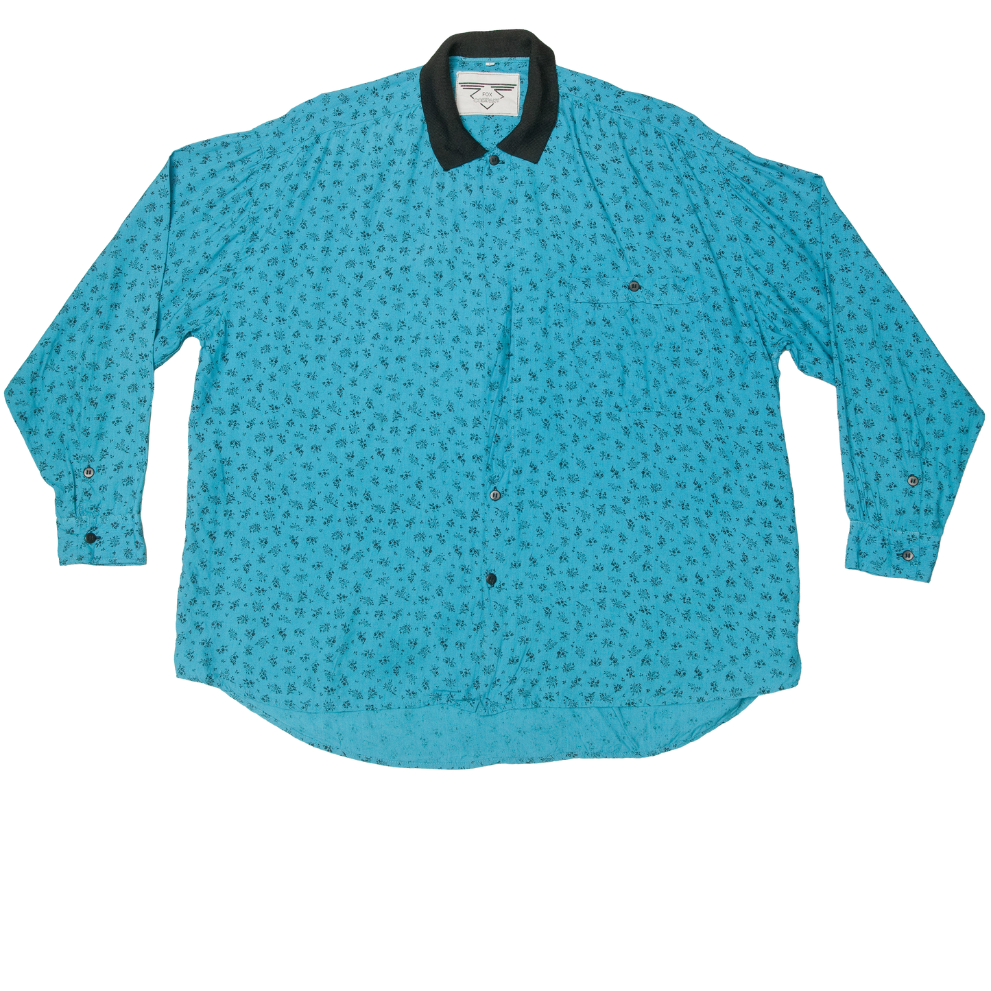 Vintage Fox Company viskoosipaita 80-luvulta (L)