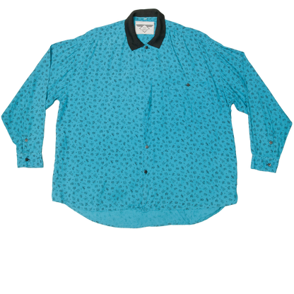 Vintage Fox Company viskoosipaita 80-luvulta (L)