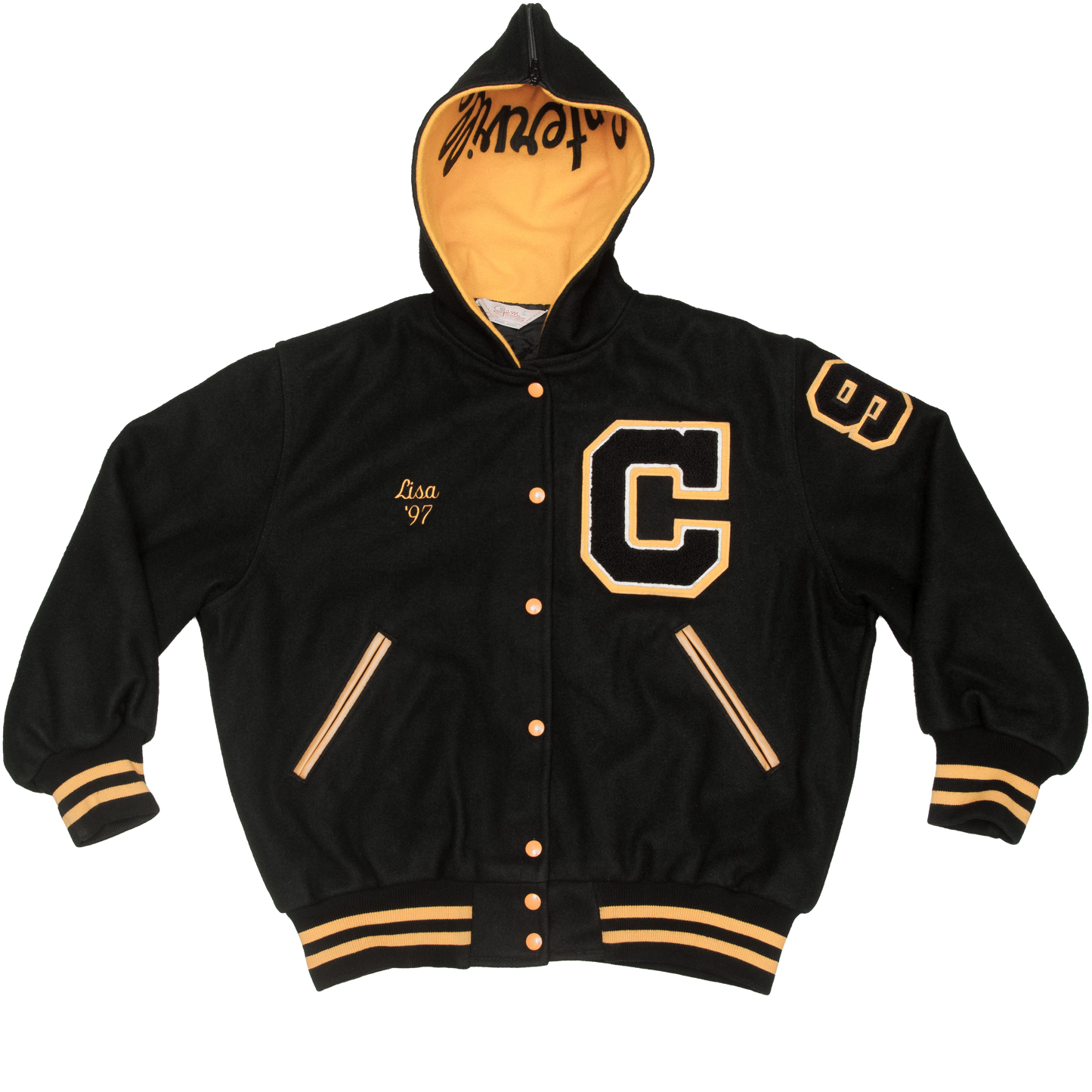 Vintage Gem Sportswear x Centerville varsitytakki 90-luvulta (L)