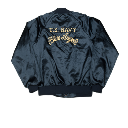 Vintage Hartwell x U.S. Navy Blue Angels satiinitakki 80-luvulta (S)