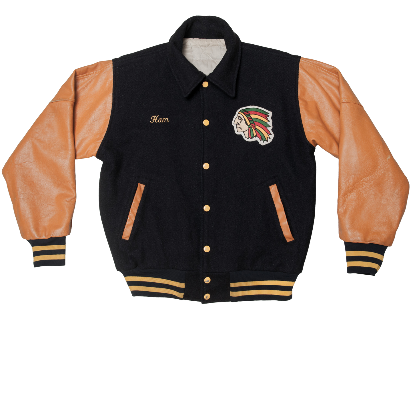 Vintage Ho-Ho-Kus Saddle River varsitytakki 90-luvulta (S)