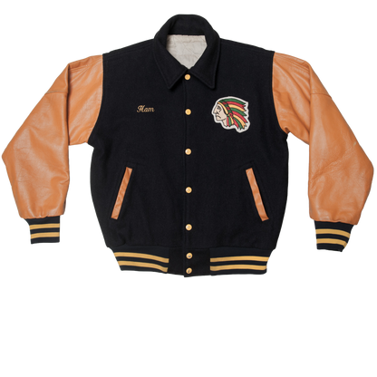 Vintage Ho-Ho-Kus Saddle River varsitytakki 90-luvulta (S)