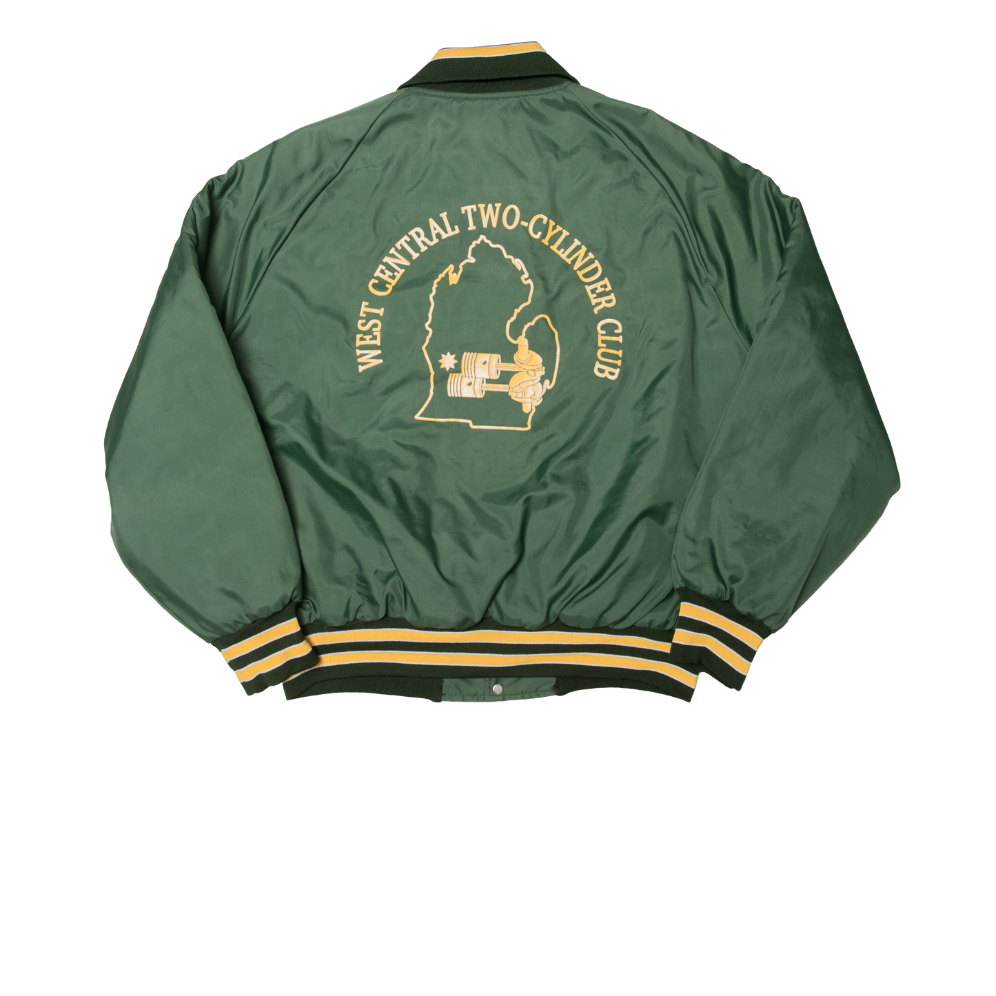 Vintage Holloway x West Central Two-Cylinder Club satiinitakki 90-luvulta (XL)