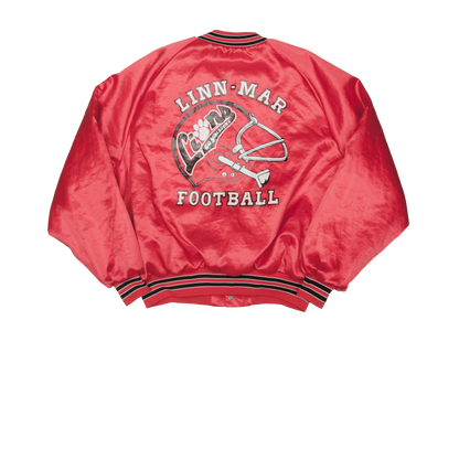 Vintage King Louie x Linn-Mar Lions Football satiinitakki 80-luvulta (XL)